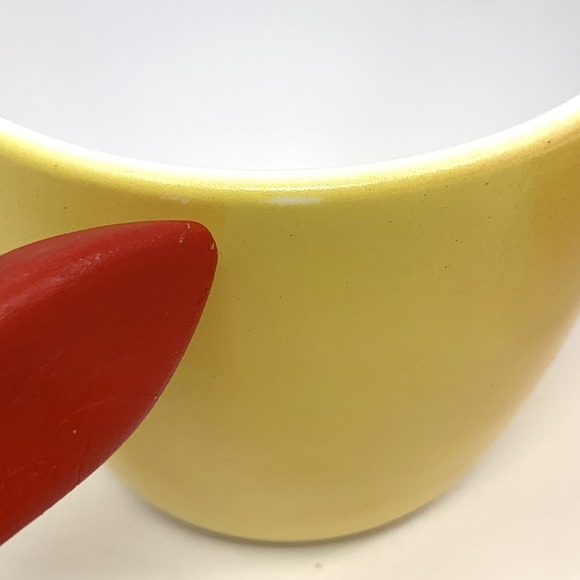 Vintage Hazel Atlas 4" Apple Milk Glass Jam Jar With Lid - Red and Yellow - Picture 8 of 12